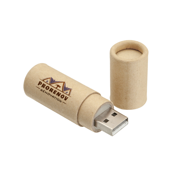 Clé usb personnalisée écologique 16 GB en carton recyclé - Agathe