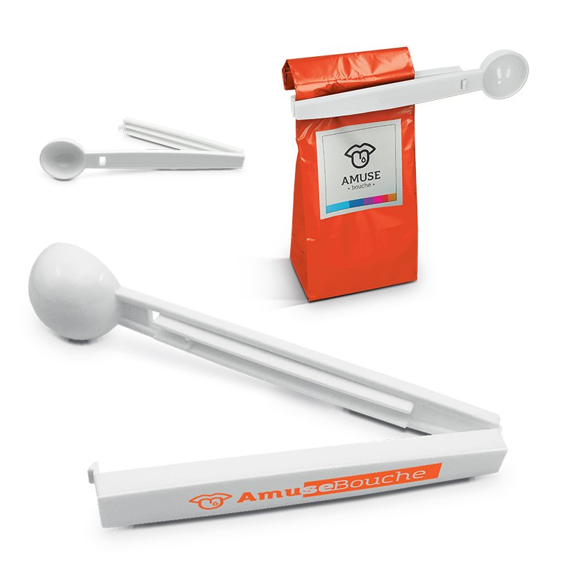CUILLERE DOSEUSE & PINCE FERME SACHET