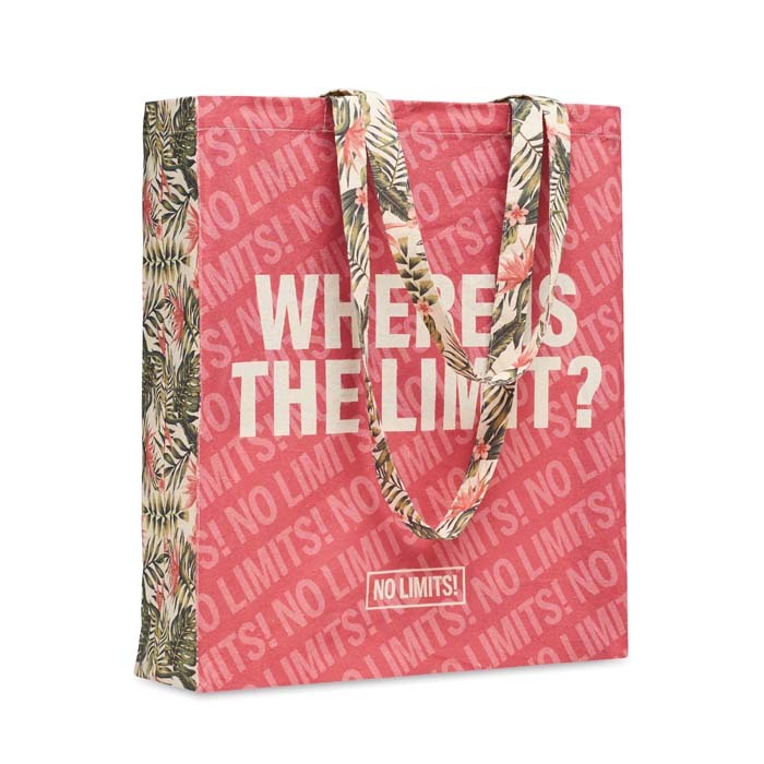 Sac en coton avec soufflet et longues poignées - Campoussy