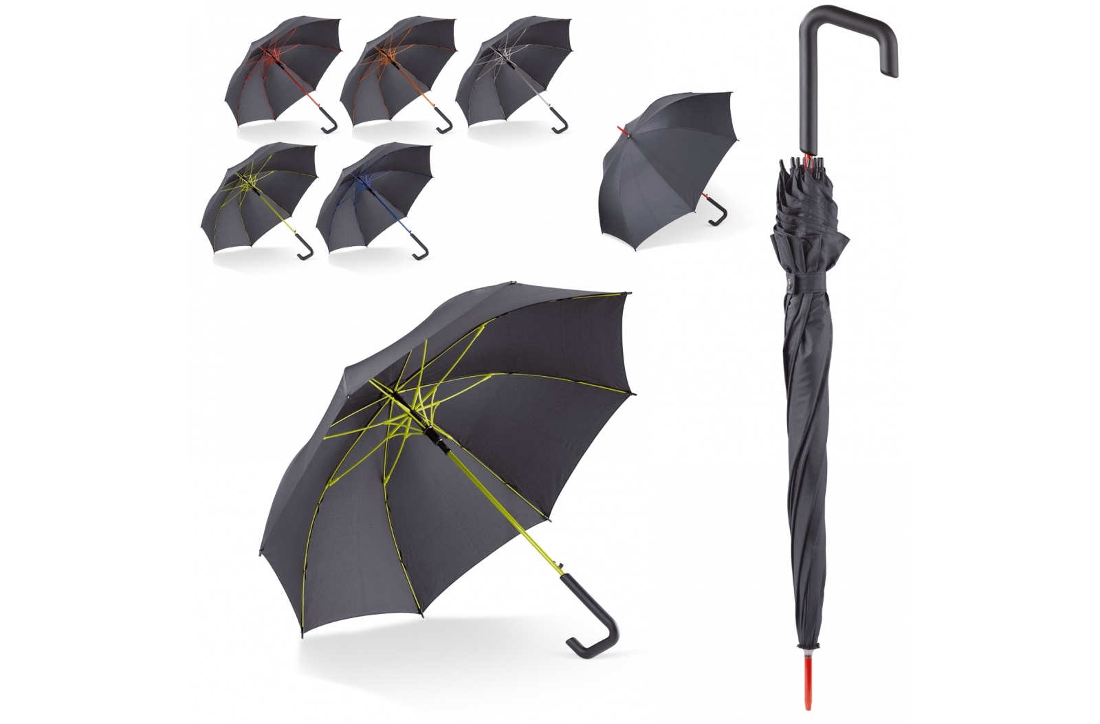 Parapluie canne 23” à ouverture automatique - Zaprinta France