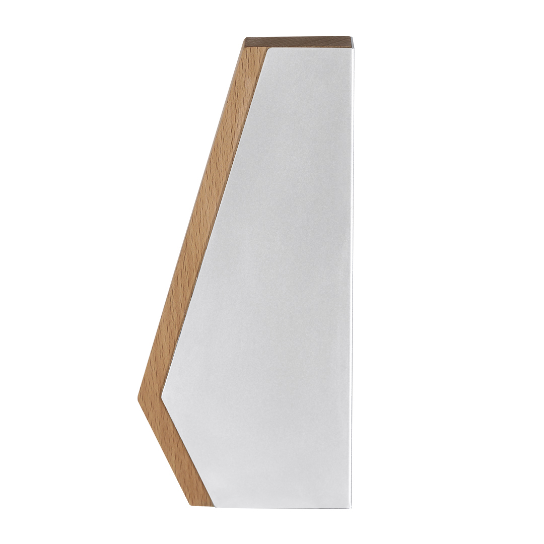 Plaque Innovante en Bois et Aluminium Recyclé - Houdetot imprimé avec logo