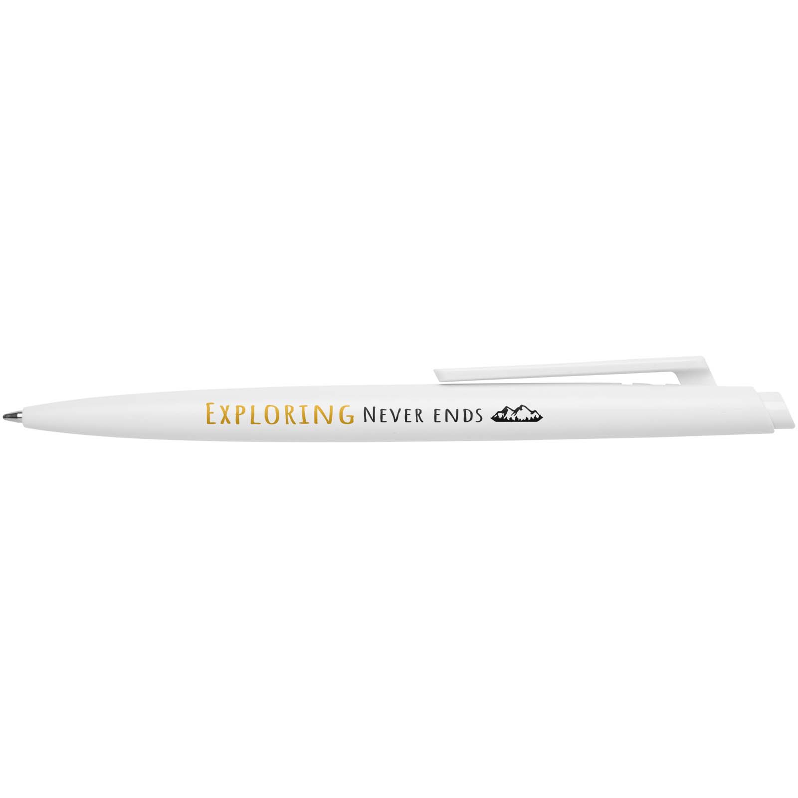 Stylo bille Ipe personnalisé en plastique recyclé RCS, encre noire