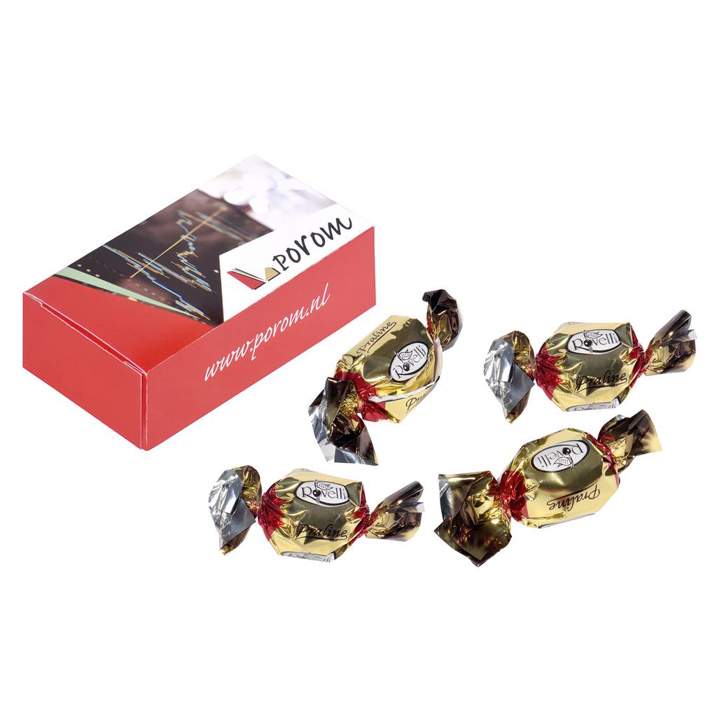 Boîte avec 4 chocolats personnalisés - Zaprinta France