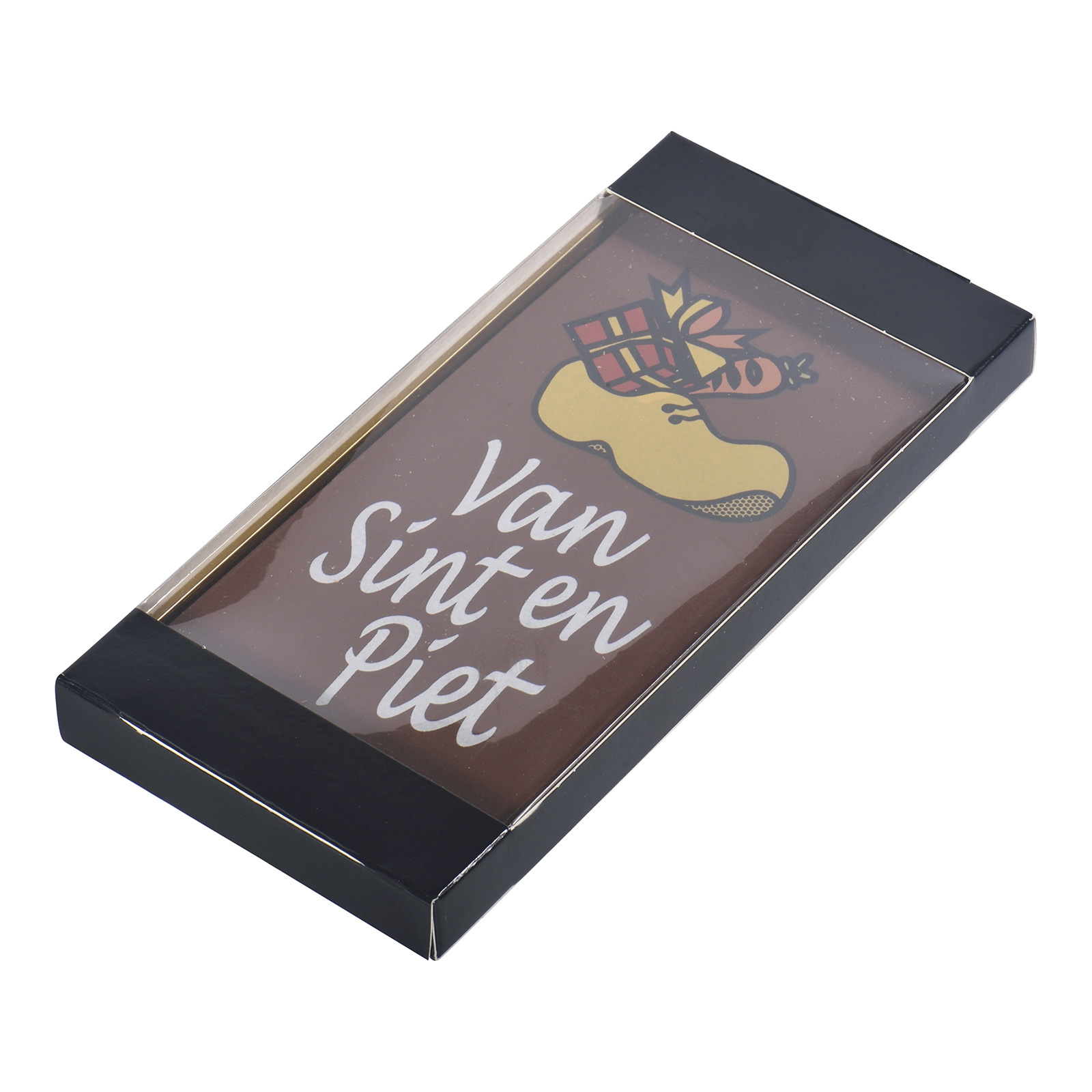 Carte en Chocolat Personnalisée Imprimée dans une Boîte Noire Standard - Cumiès - Zaprinta France