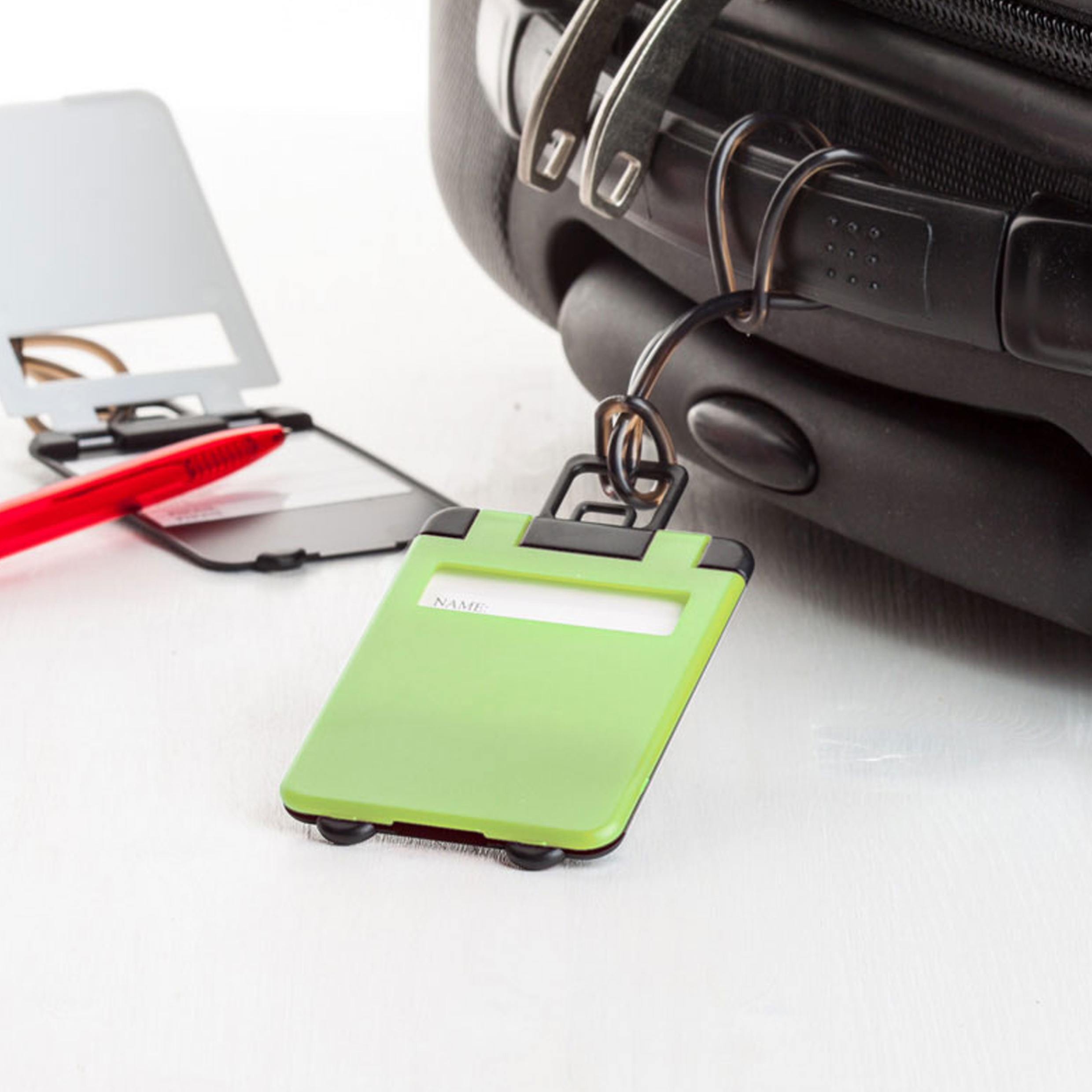 Étiquette de bagage en plastique - Mansencôme