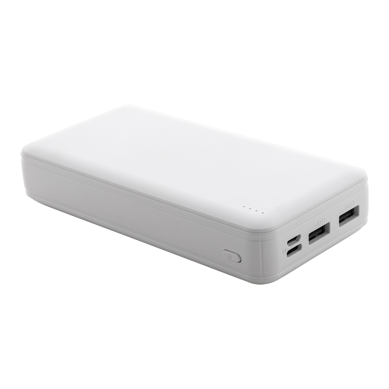 Batterie externe Rabobank XXL personnalisée en ABS recyclé, 20000 mAh