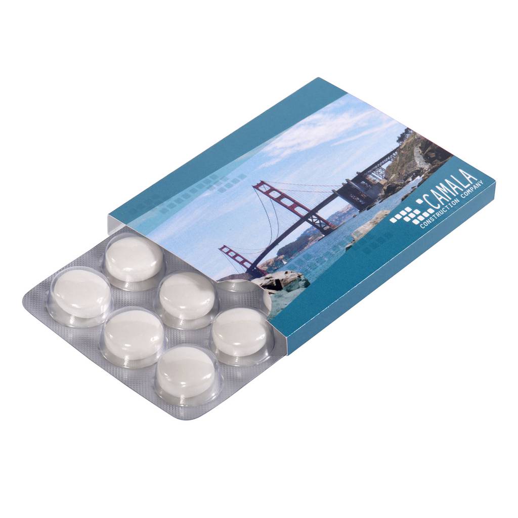 Boîte personnalisée de 12 chewing gums Mentos