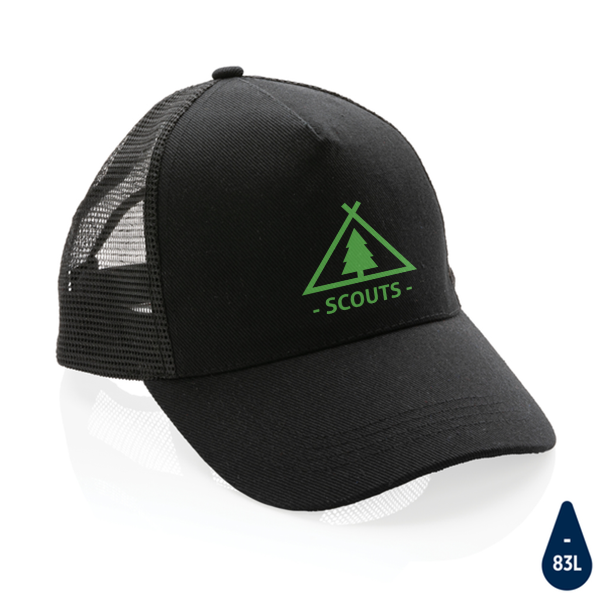 Casquette de routier 5 panneaux coton recyclé Impact AWARE™