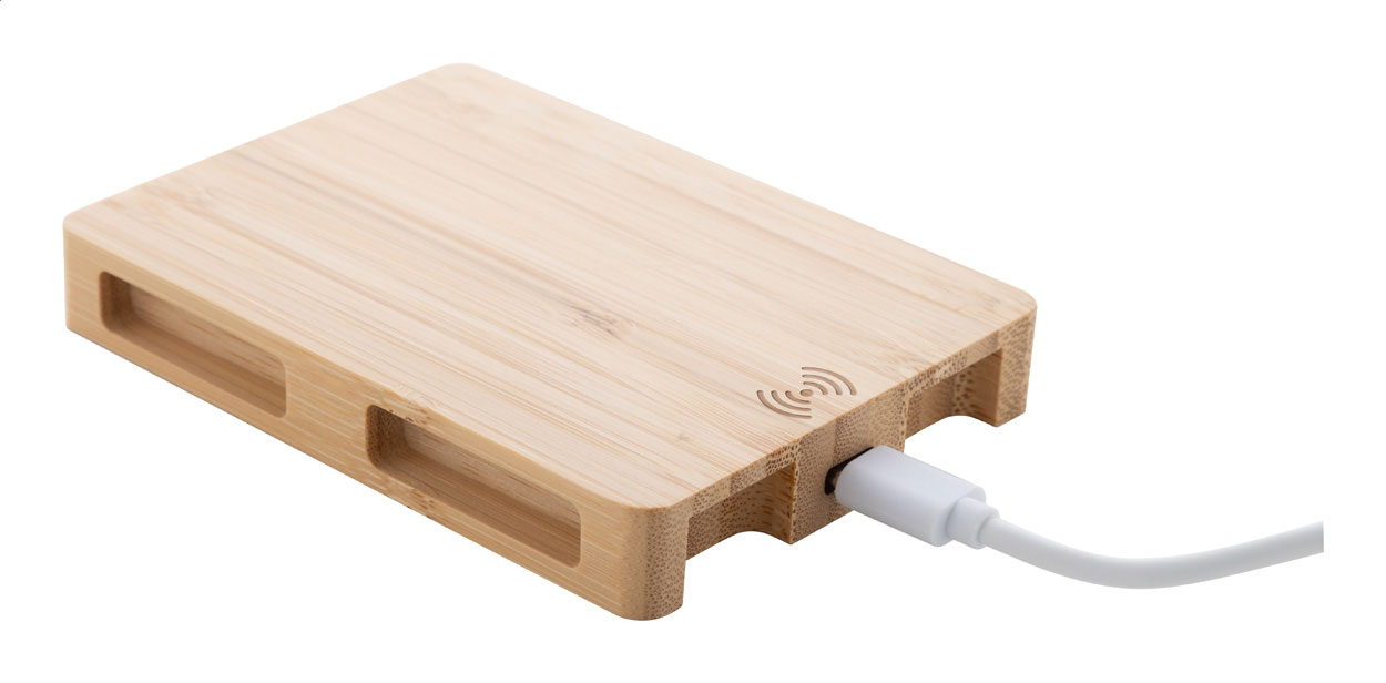 Chargeur sans fil en bambou - Druy-Parigny