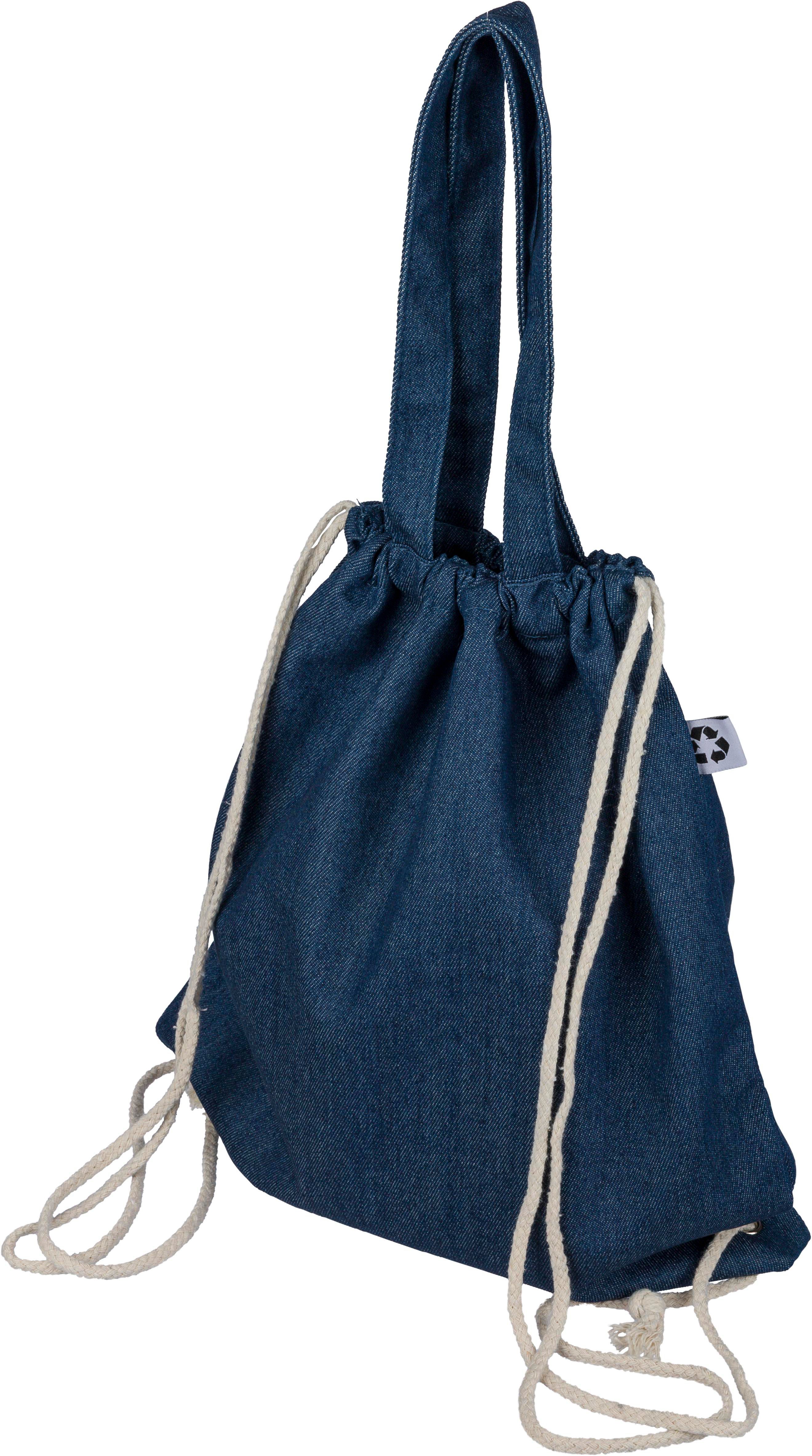 Sac à cordon en denim recyclé Éco-Chic - Saclay
