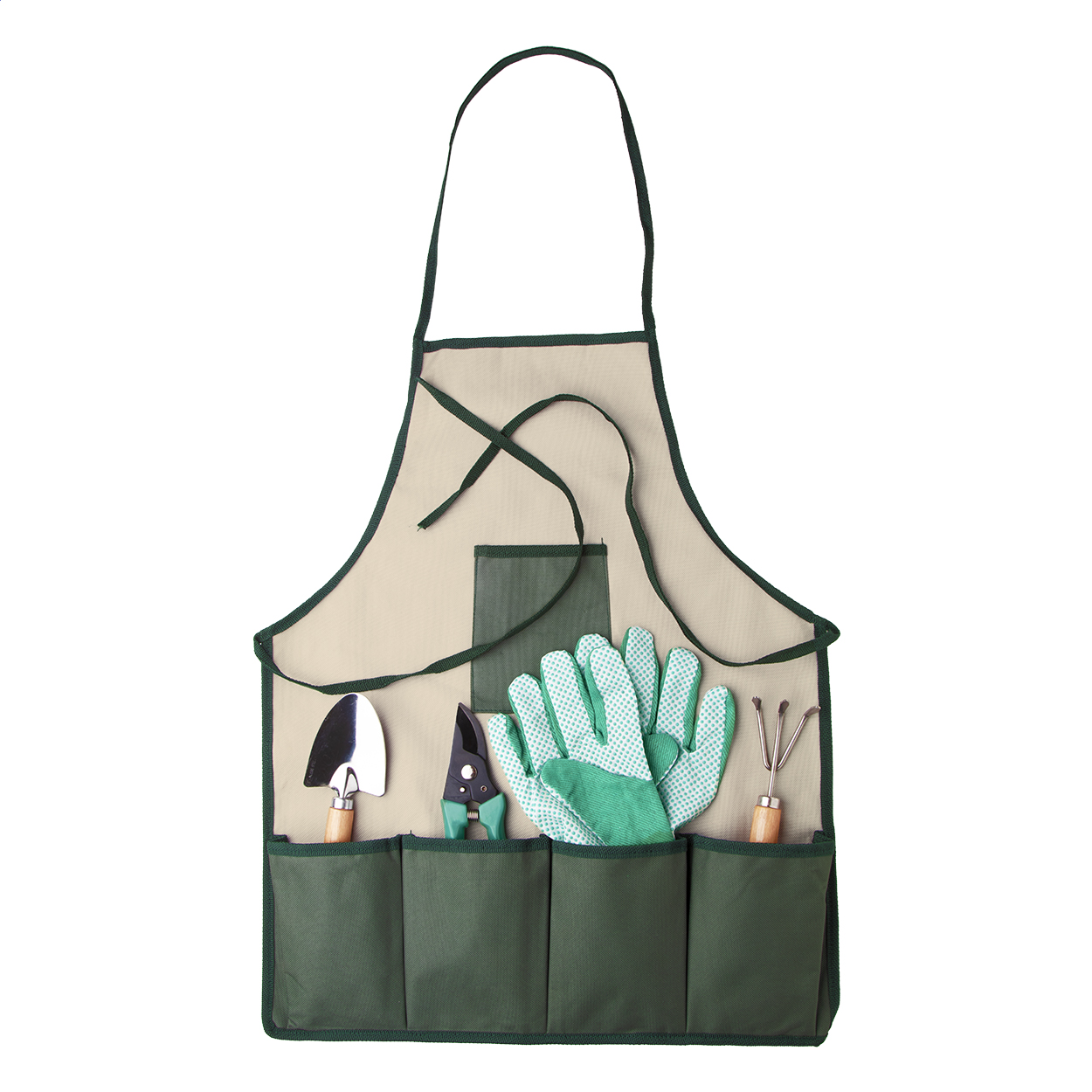 Set d'outils de jardin Jardin personnalisé dans un tablier en nylon imprimé avec logo