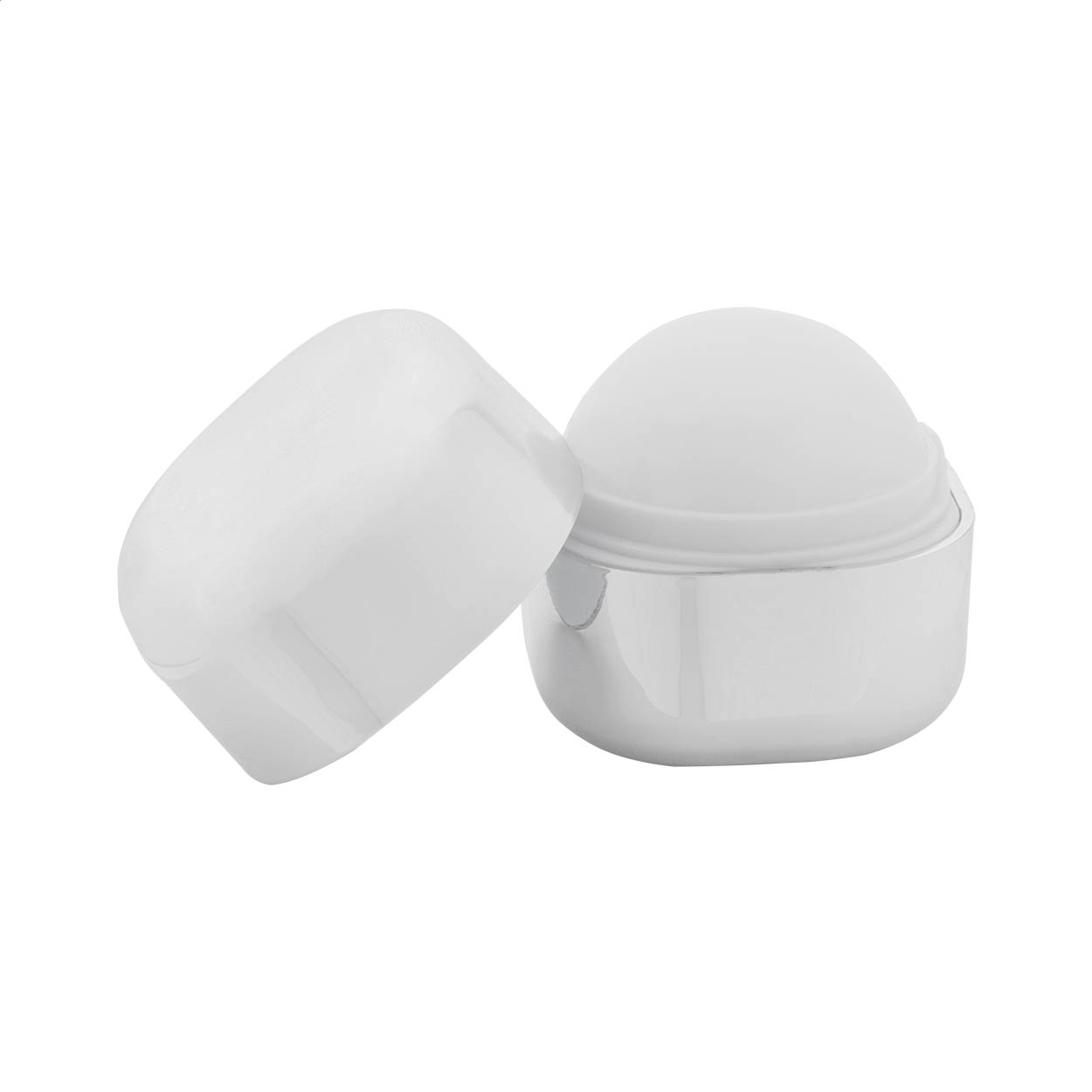 Baume à lèvres Cuboris Shine personnalisé à la vanille, SPF 15, tube cubique