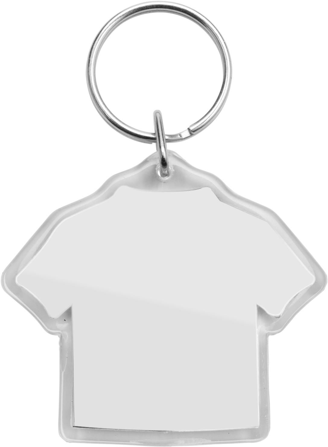 Porte-clés T-shirt Métallique - Contes imprimé avec logo