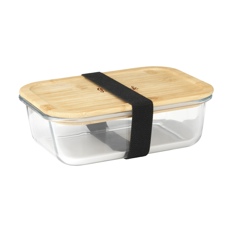 Boîte à lunch personnalisée en verre borosilicate 800 ml - Max