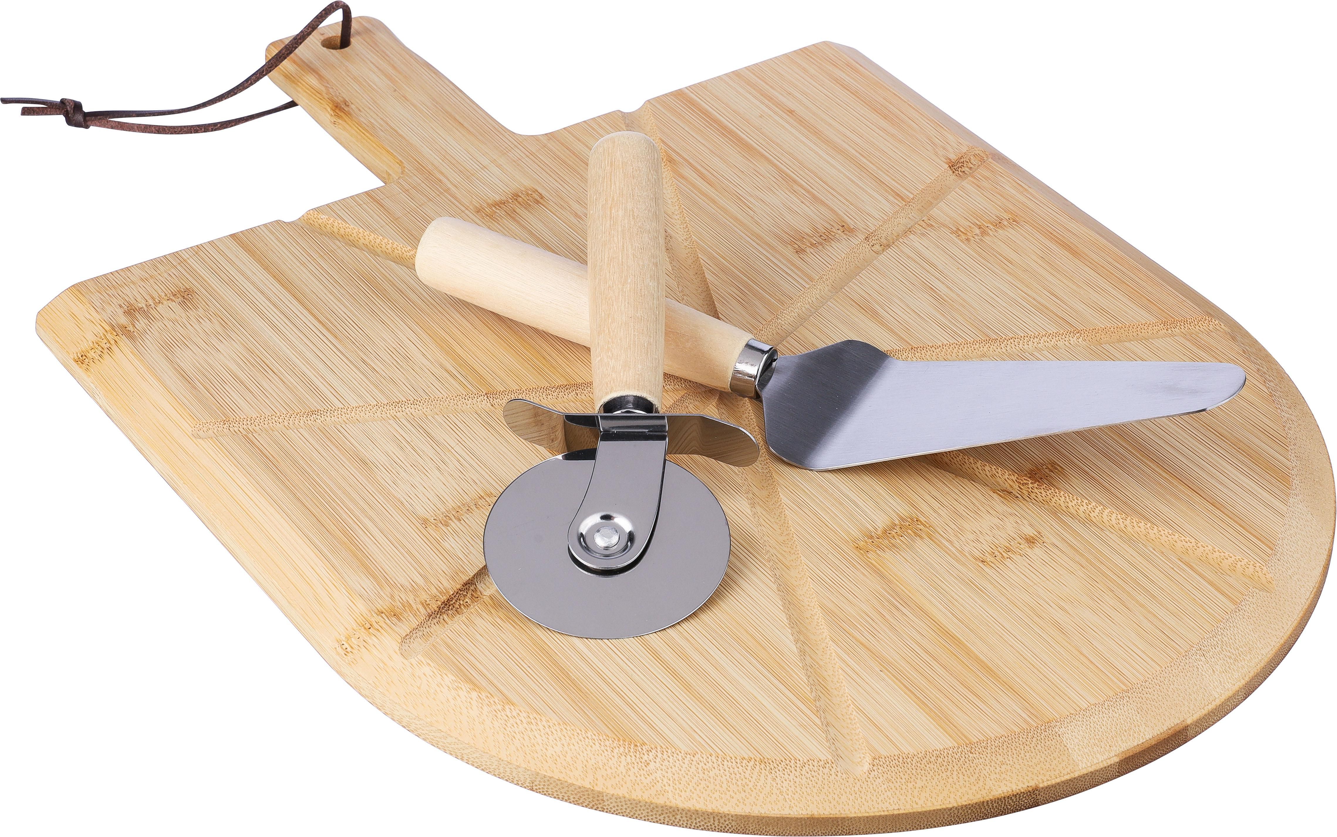 Ensemble à pizza en bambou moderne - Valailles