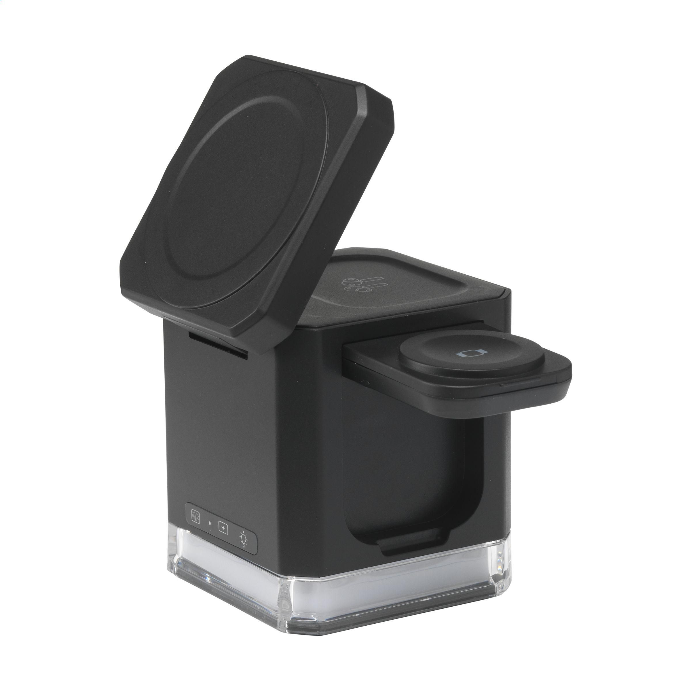 Chargeur 3-en-1 Cube Magsafe en ABS recyclé RCS