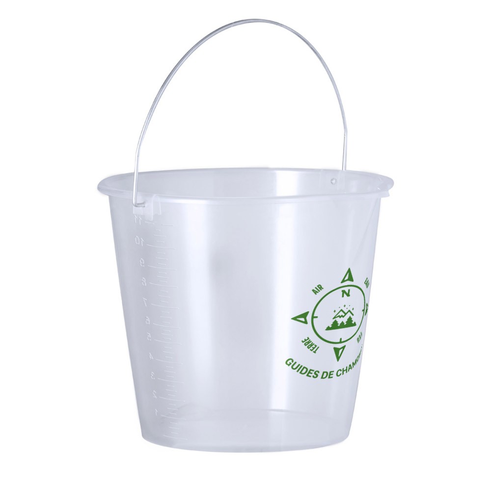 Seau de Mesure Clair - Naussac imprimé avec logo