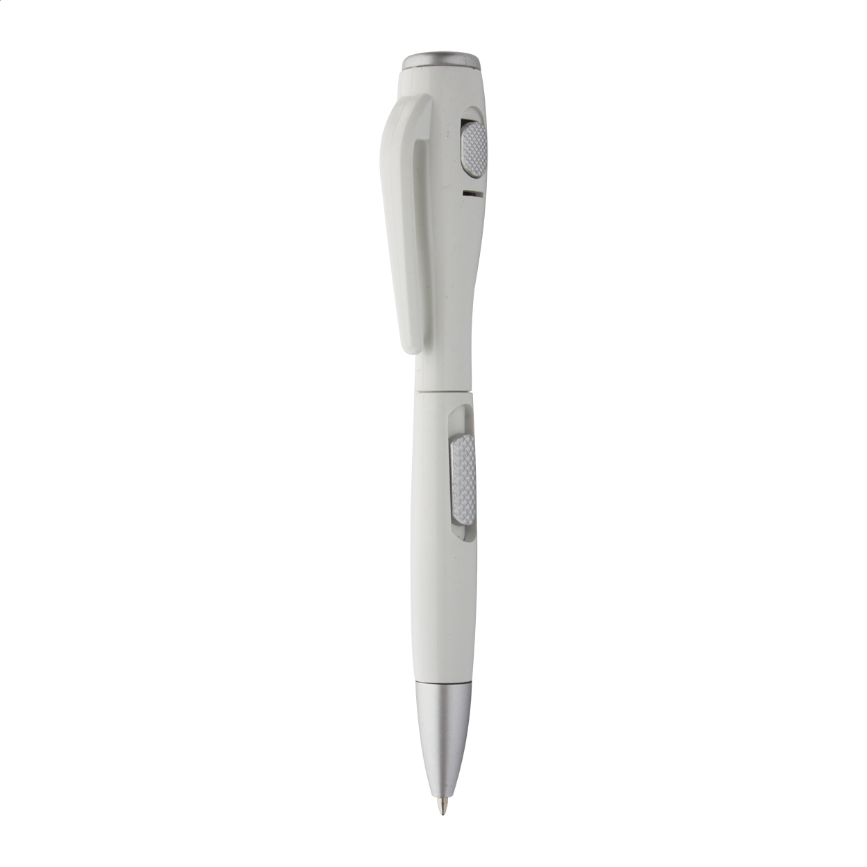 Stylo bille Docnote personnalisé avec lampe LED, encre bleue imprimé avec logo
