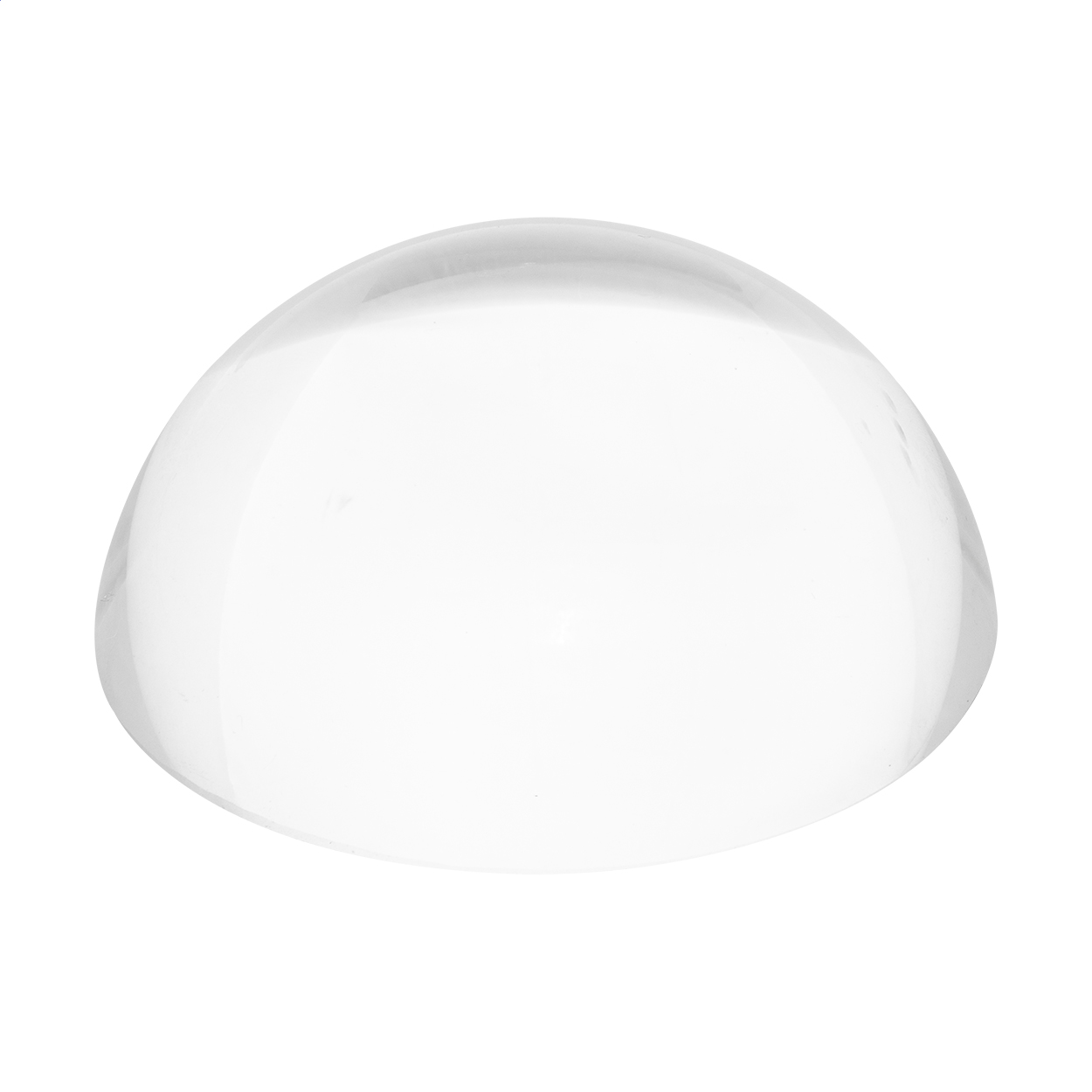 Presse-papier loupe Hemisphere personnalisé en verre, coffret cadeau imprimé avec logo