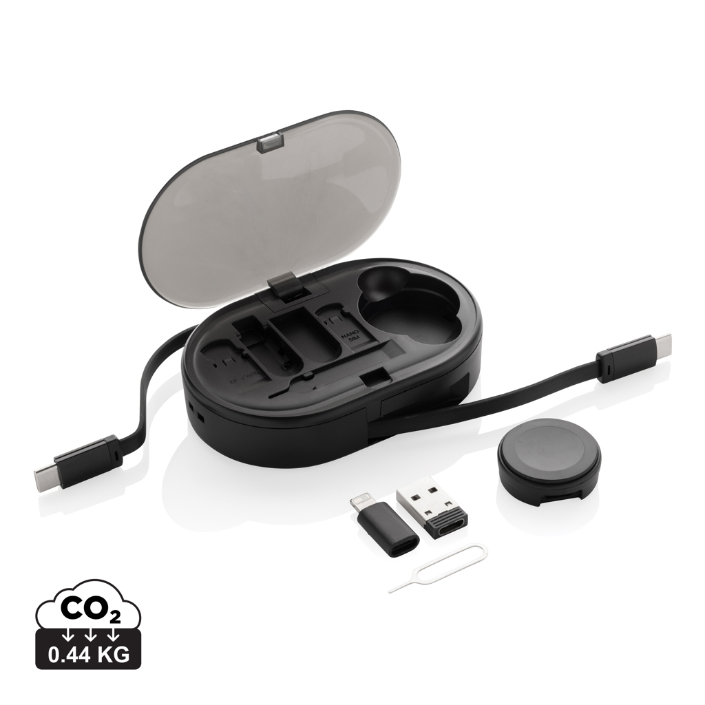 Chargevix RCS ensemble de charge multifonction 60W en plastique recyclé