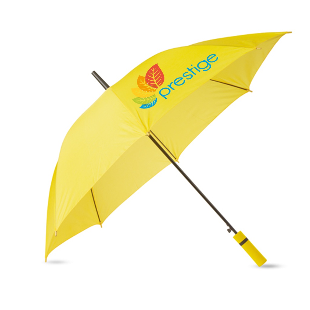 Parapluie personnalisé 105 cm poignée en mousse - Ambre - Zaprinta France