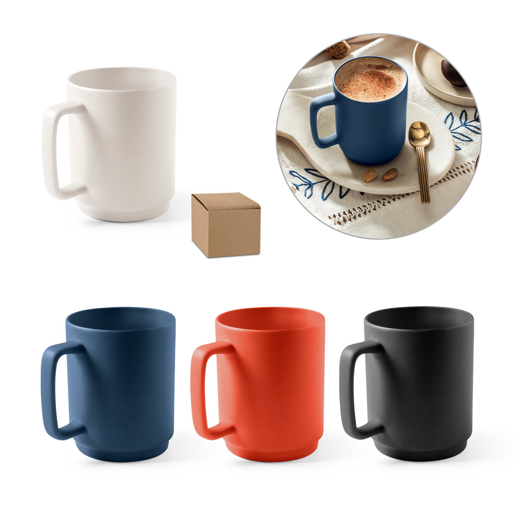 MIGHTY. Mug en céramique avec corps cylindrique - La Lande-d'Airou