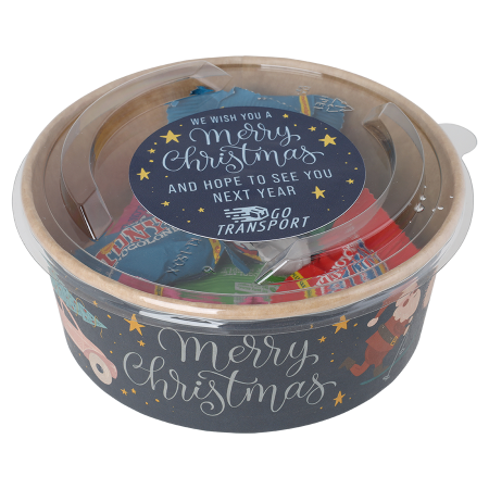 Bol de Noël en Kraft avec œufs en praline biodégradables - Boutteville