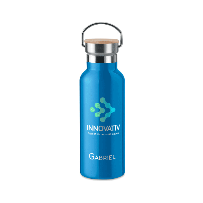Bouteille isotherme avec prénom inox 500 ml - David