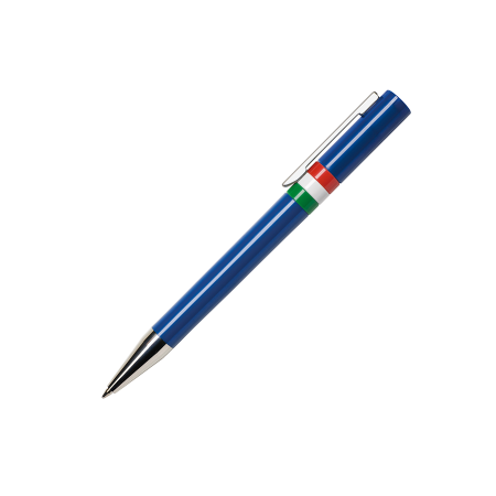 Stylo à bille ETHIC ET900 C FLAG de couleur unie avec finition brillante, clip métallique et pointe chromée - Ardelles - Zaprinta France