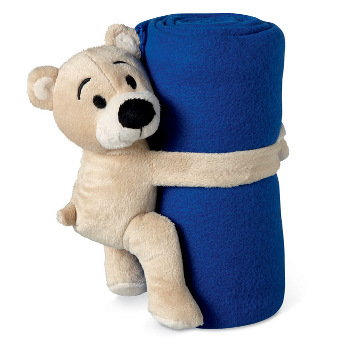 Couverture en polaire motif ours en peluche pour enfants - Hermelinghen