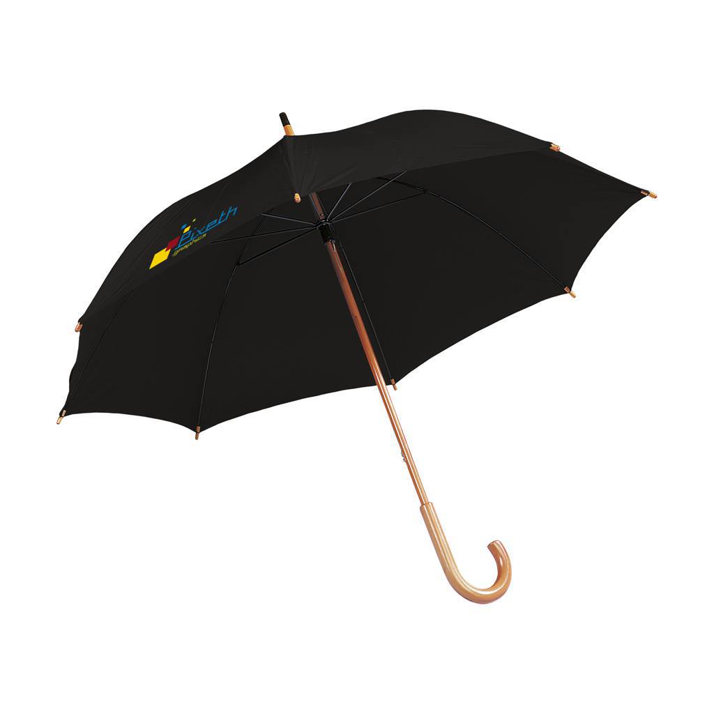 Parapluie personnalisé avec poignée en bois 100cm - Tazlina - Zaprinta France