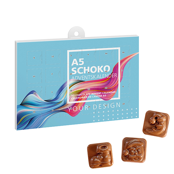 Calendrier Improvisé en Chocolat - Saint-Mary imprimé avec logo