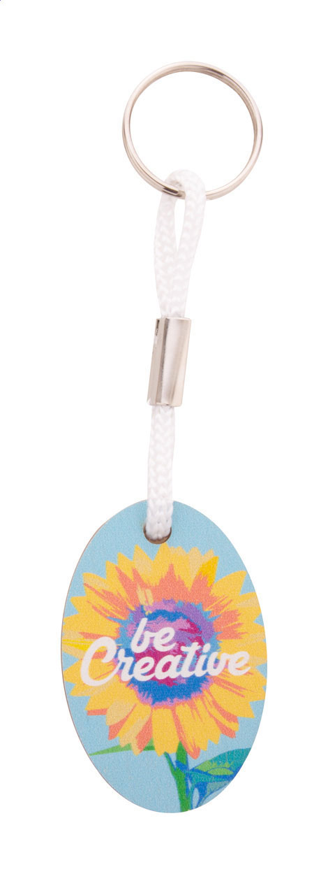 Porte-clés Ovale en Bois Personnalisable - Gonfreville