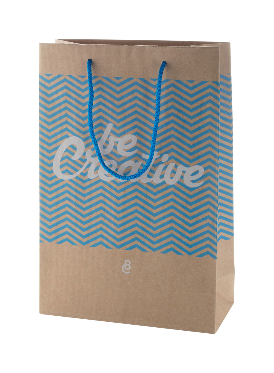 Sac à provisions personnalisé en papier Coloré - Anthelupt imprimé avec logo