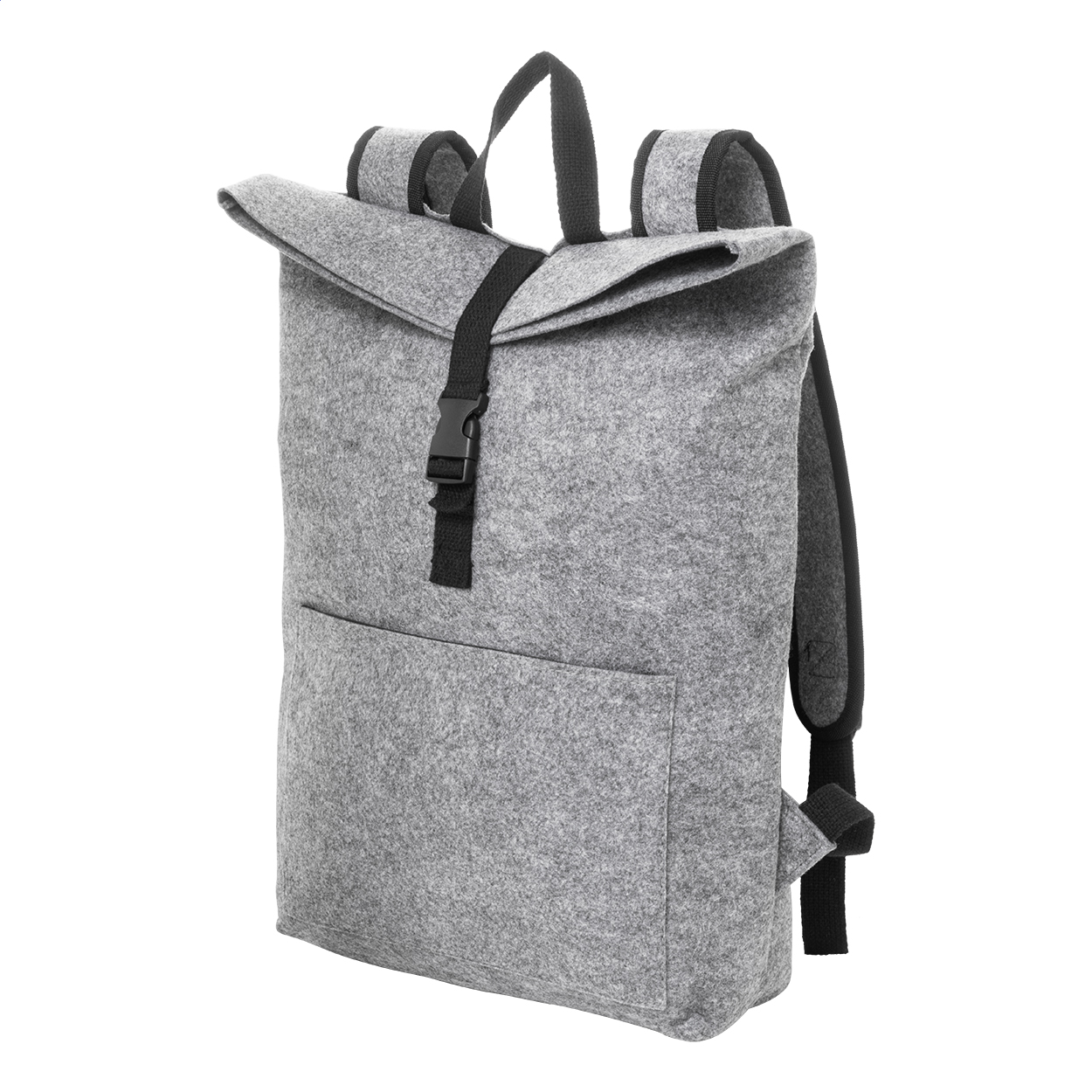 Sac à dos rolltop Refelt Roll personnalisé en feutre RPET, 15 pouces