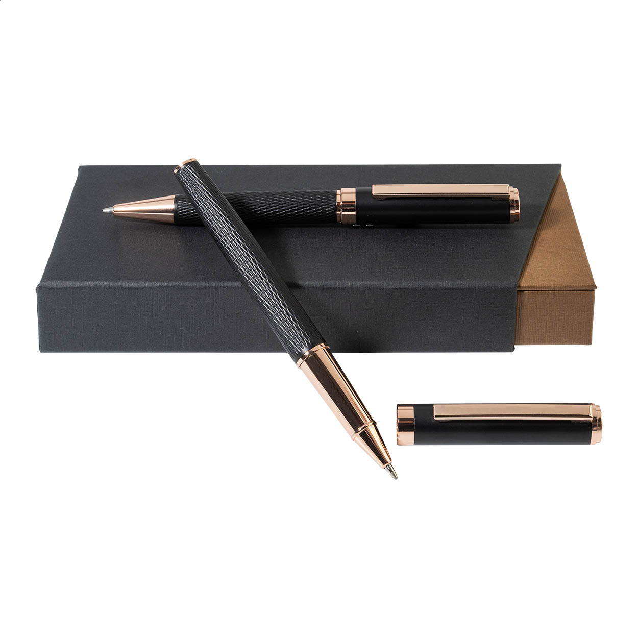 Parure stylo bille et roller Orrose André Philippe en métal