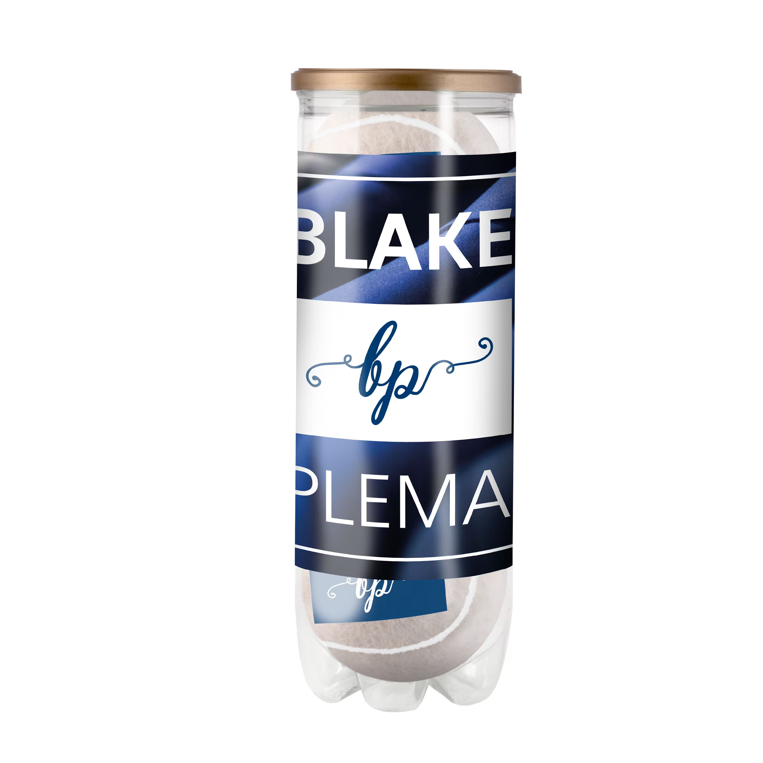 Tube de balles de tennis de couleur