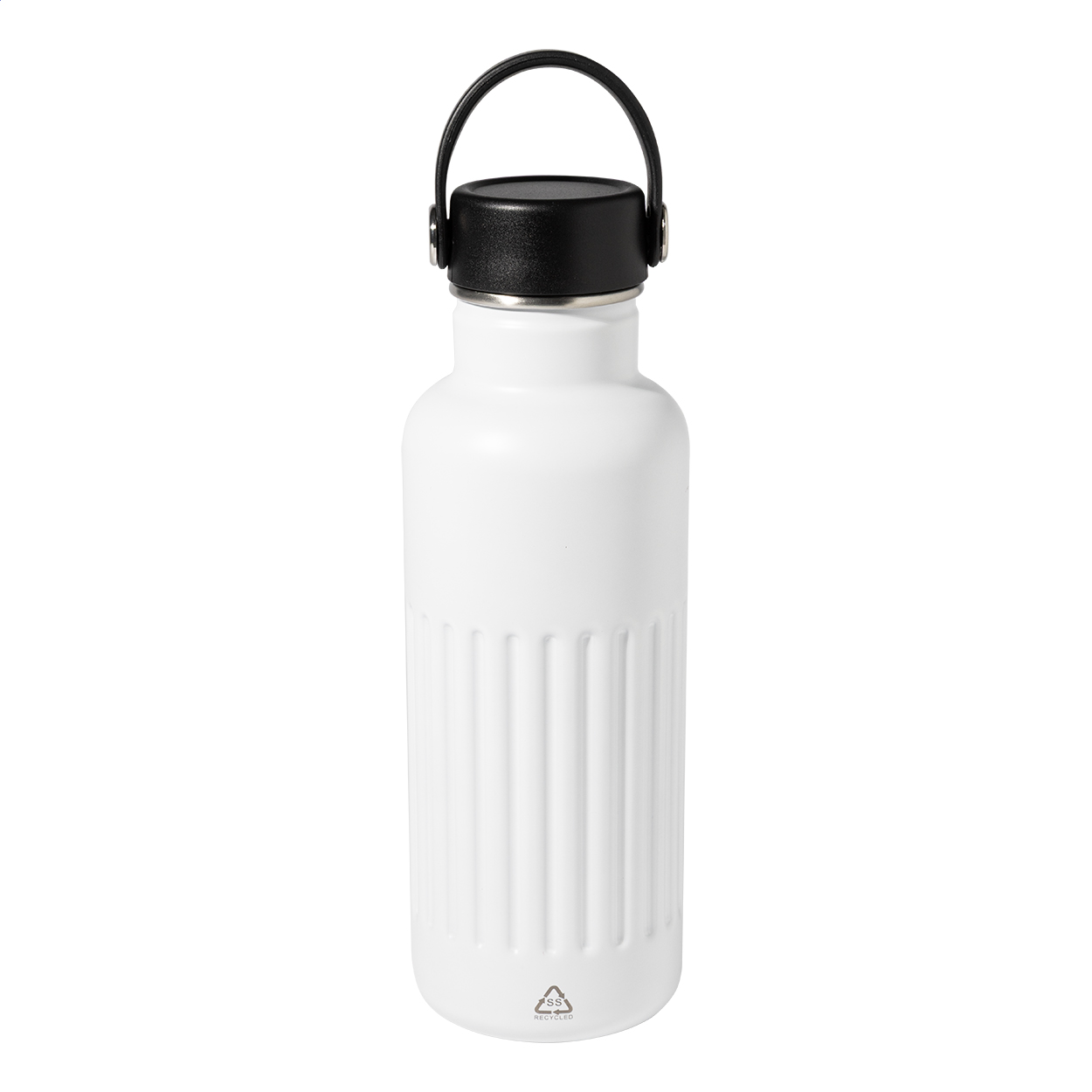 Bouteille isotherme Streaky Go personnalisée en inox recyclé, 500 ml