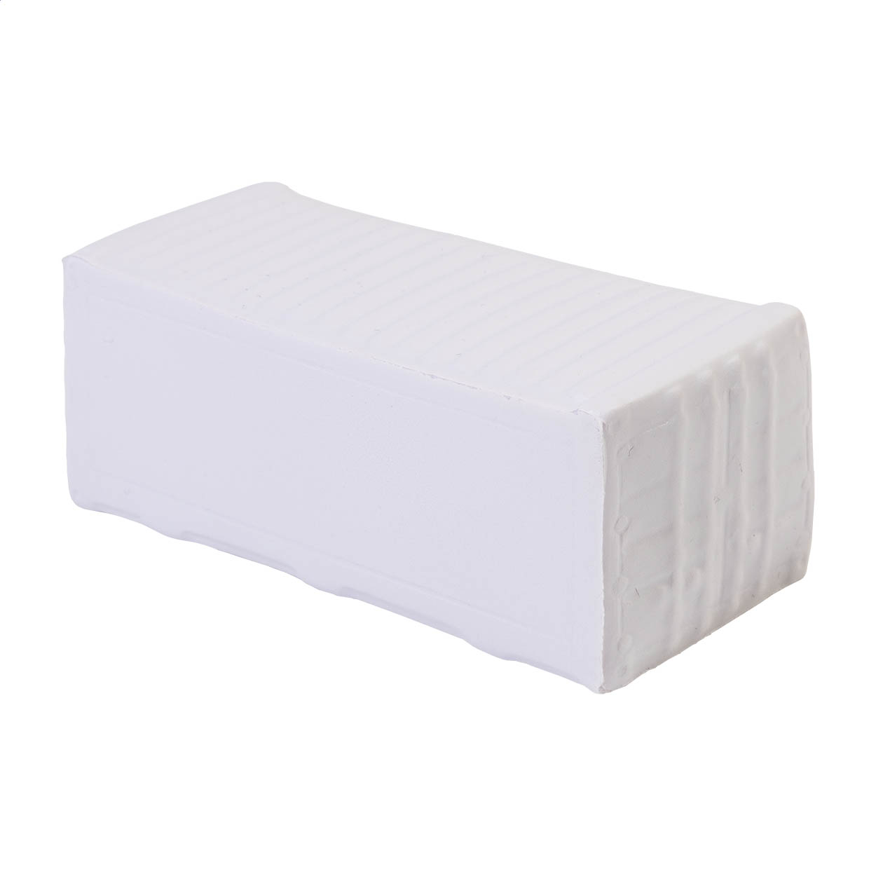 Balle anti-stress Freight en forme de conteneur personnalisée, mousse PU imprimé avec logo