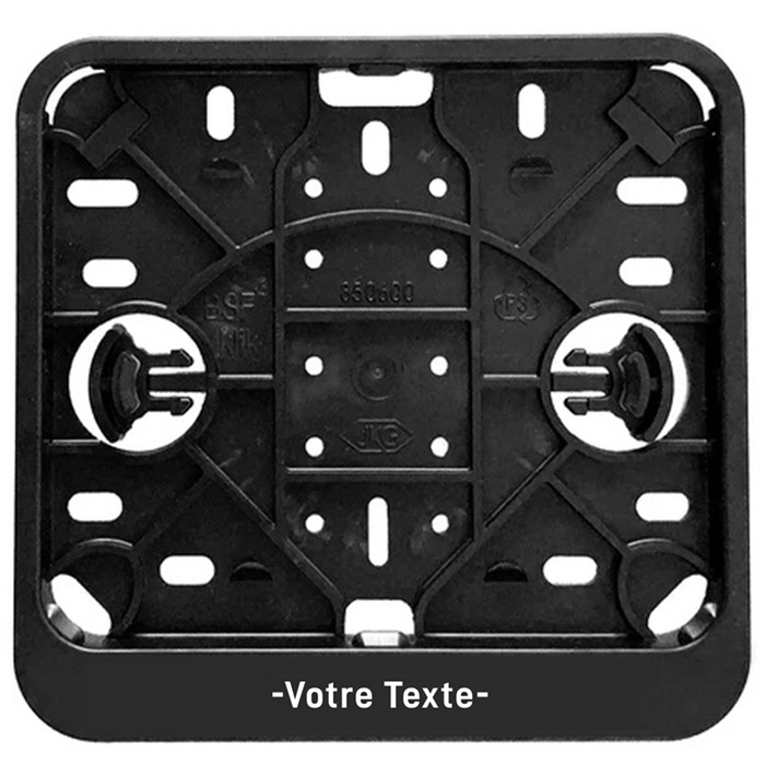 Porte-clés Personnalisé Style Plaque D'Immatriculation Classique - Texte 3D - Personnalisation UK - Noir
