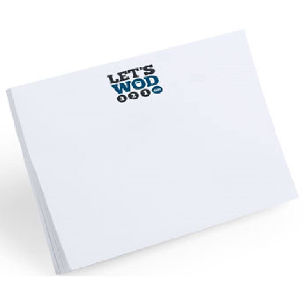 Bloc de pense-bêtes autocollants personnalisés 50 feuilles 10x7,5x0,5 cm - Guadalajara