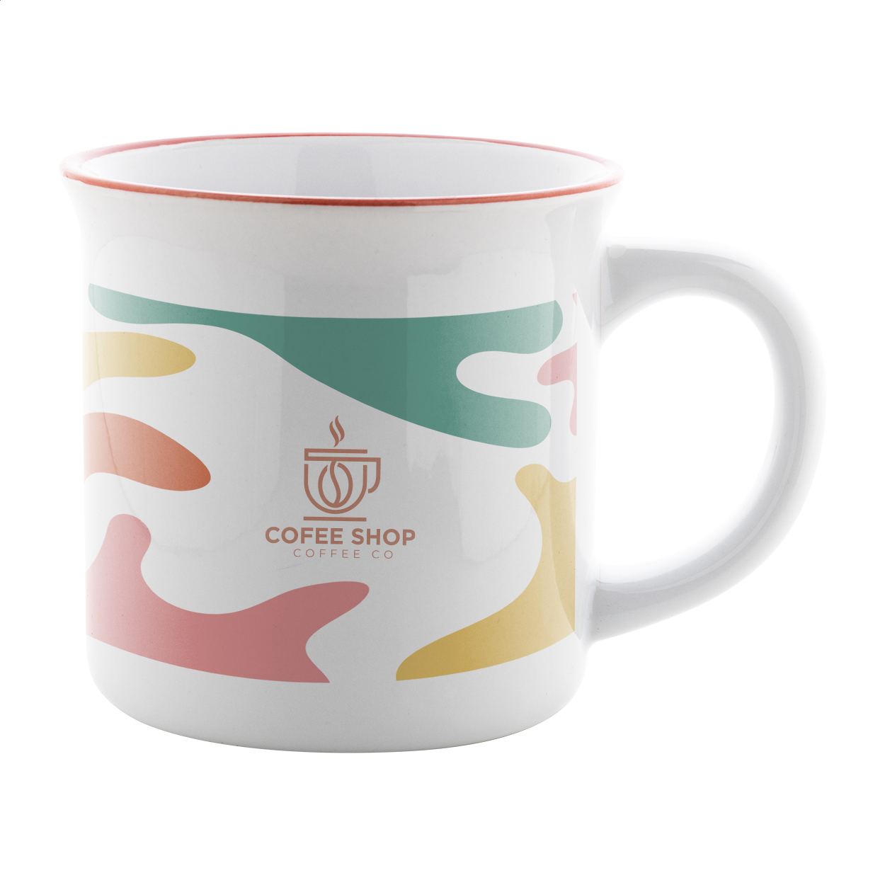 Mug Sublimation Vintage Éclat - Mas-d'Auvignon imprimé avec logo