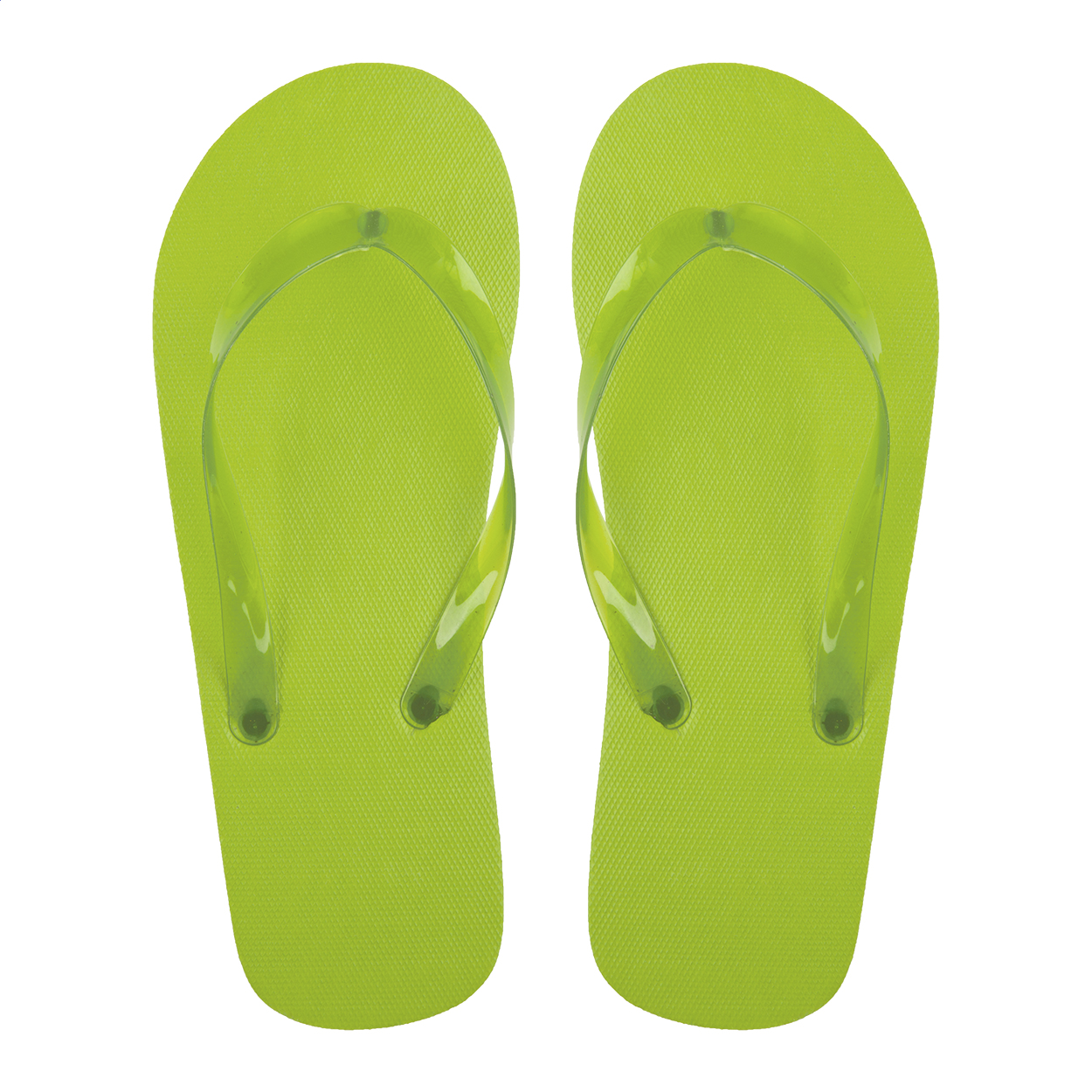 Tongs de plage Boracay personnalisées en PE, brides PVC transparentes imprimé avec logo