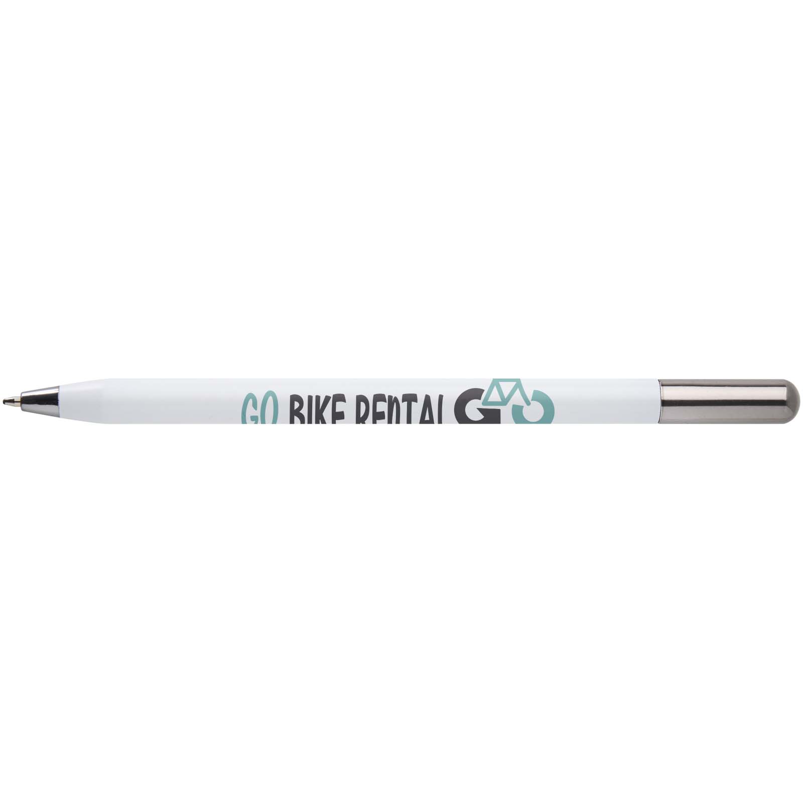 Stylo à bille intelligent en aluminium recyclé avec mécanisme rotatif (encre noire)