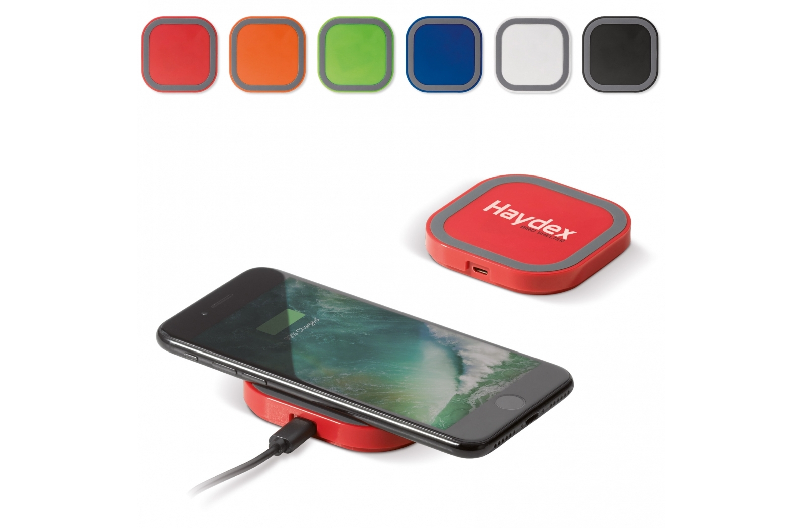 Chargeur sans fil SquarePad 5W imprimé avec logo