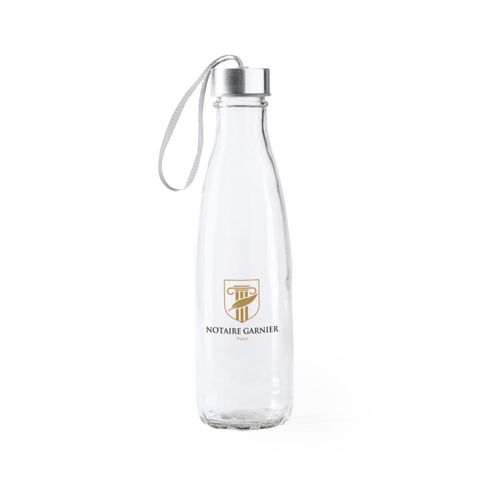 Gourde en verre personnalisée 610 ml - Nicolas