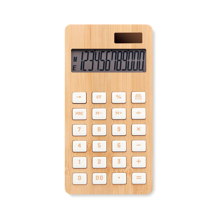 Calculatrice personnalisée en bambou - Corentin - Zaprinta France