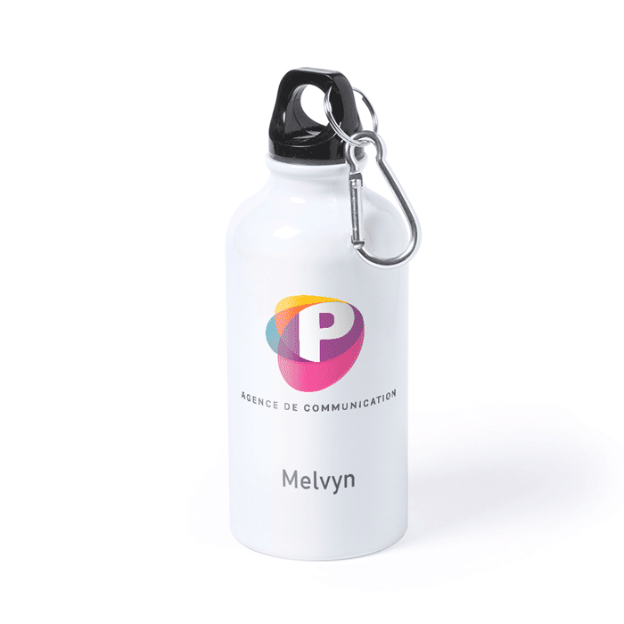 Gourde métallique personnalisée avec prénom 400ml