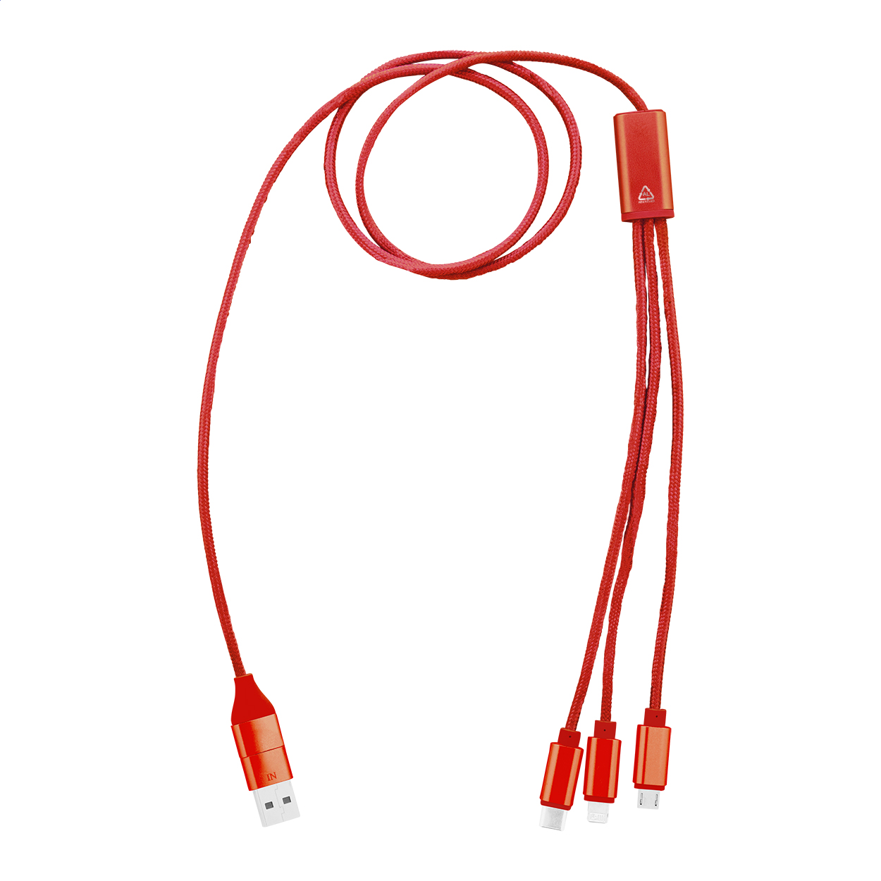Câble de charge USB Écologique Multiconnecteurs - Saint-Victor-des-Oules