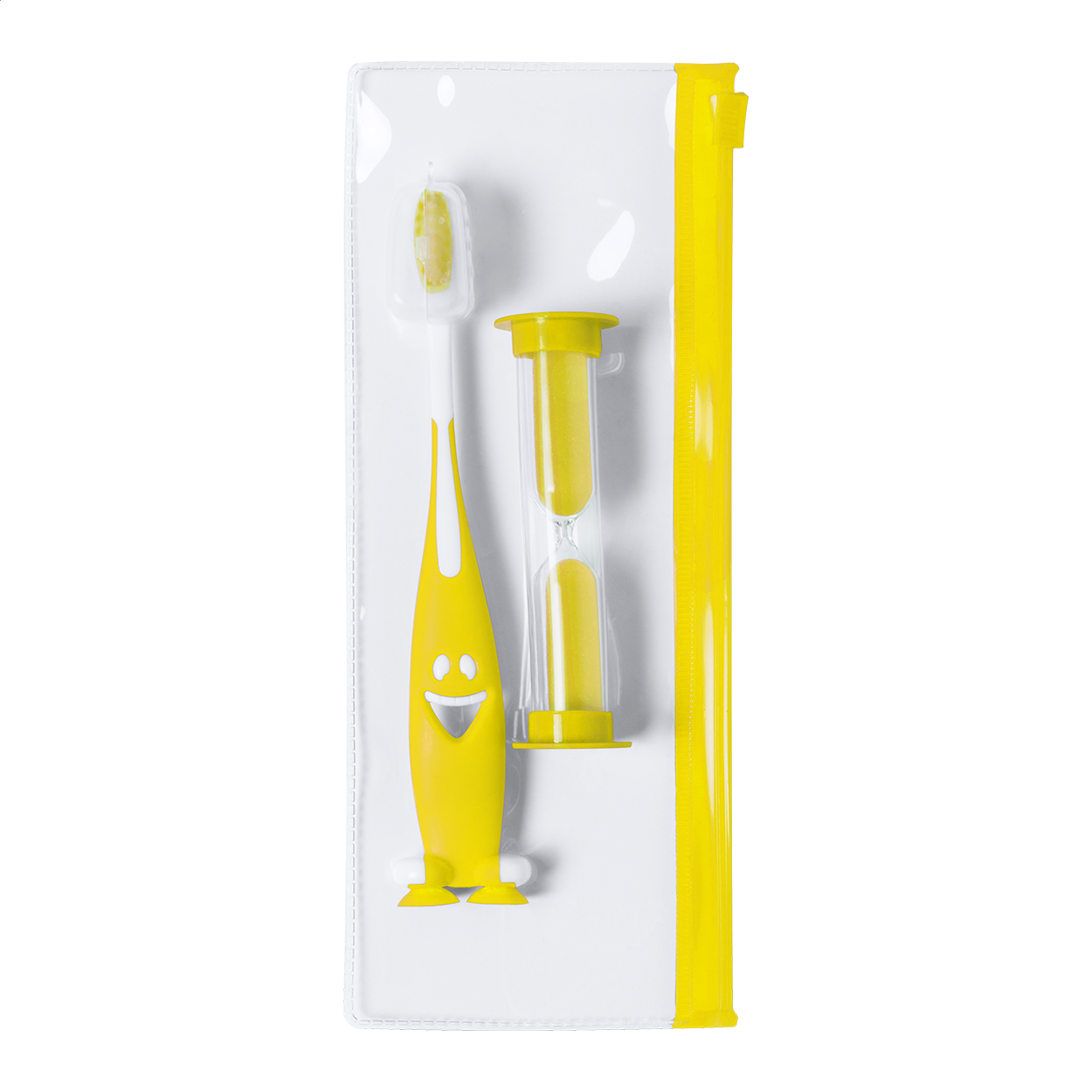 Ensemble Brosse à Dents Enfant avec Sablier - Condat-lès-Montboissier imprimé avec logo
